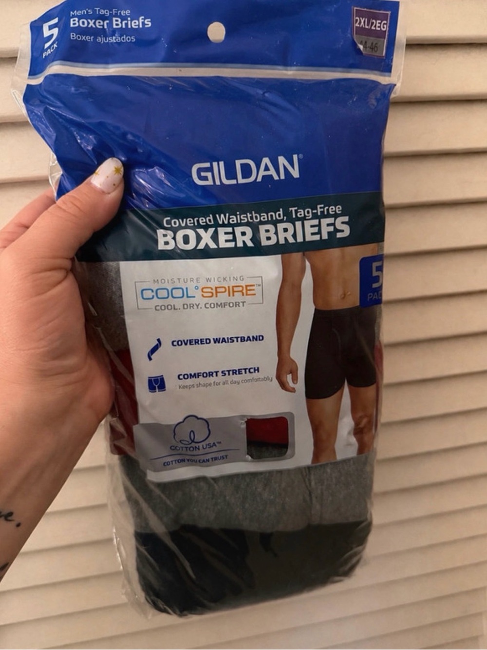 5 pack Gildan boxer briefs